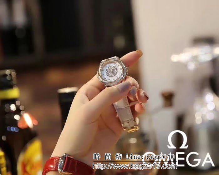歐米茄OMEGA 時尚水鑽 女士石英腕表 WSS2204